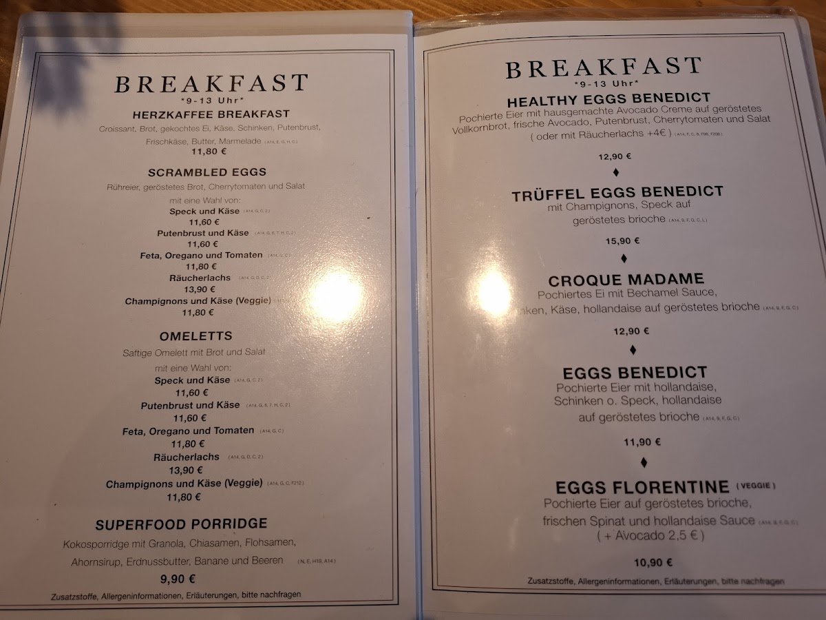 Herzkaffee Nürnberg Photo Menu 1