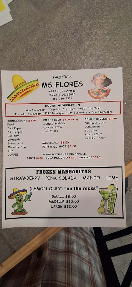 Taqueria Ms.Flores Photo Menu 4