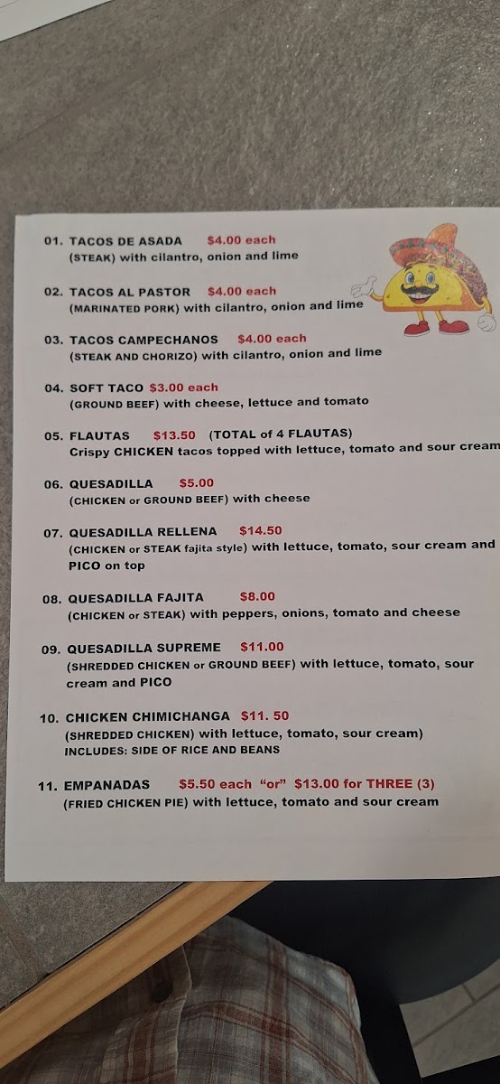 Taqueria Ms.Flores Photo Menu 5
