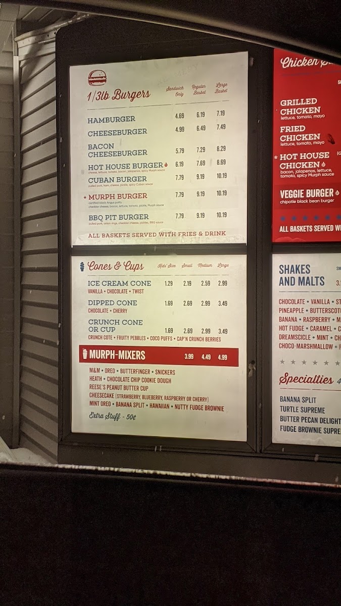 Murph's Creamery & Grill Photo Menu 1
