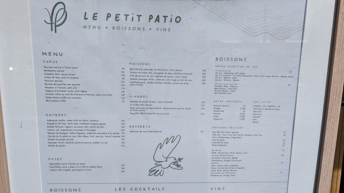 Le Petit Patio Photo Menu 3
