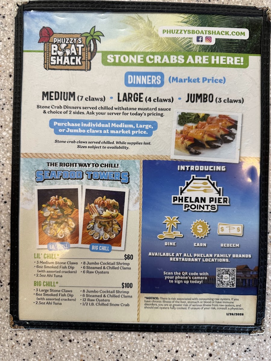 Phuzzy's Boat Shack Photo Menu 5