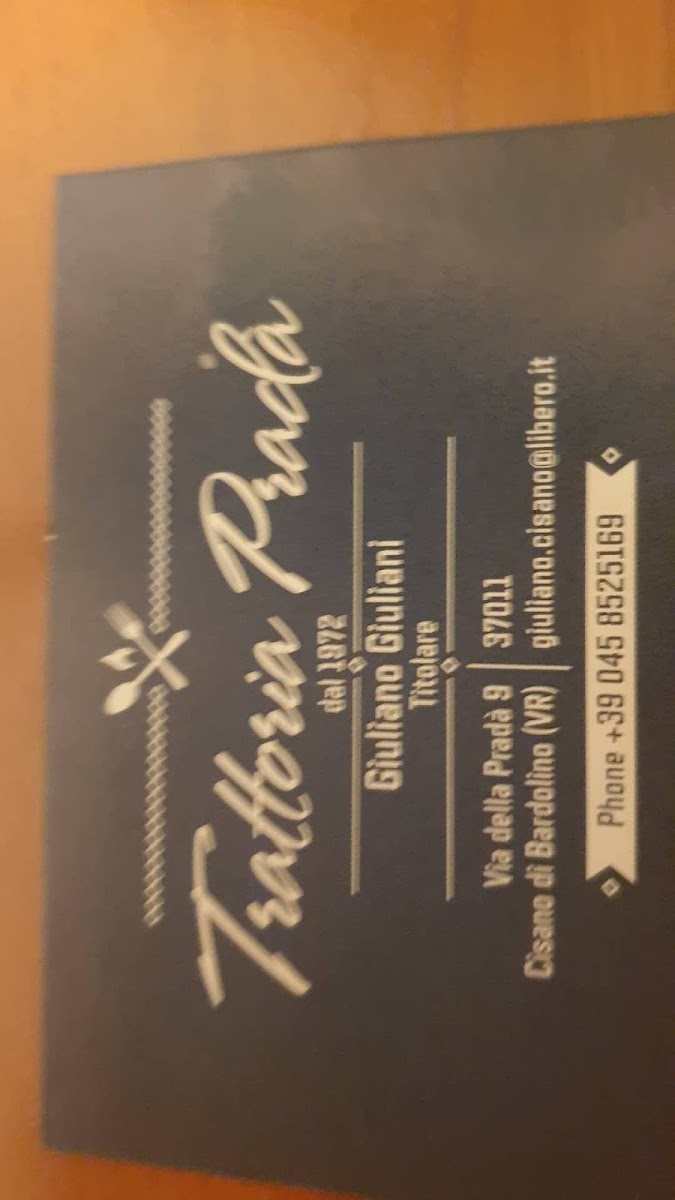Trattoria Bar Alla Prada' Photo Menu 4