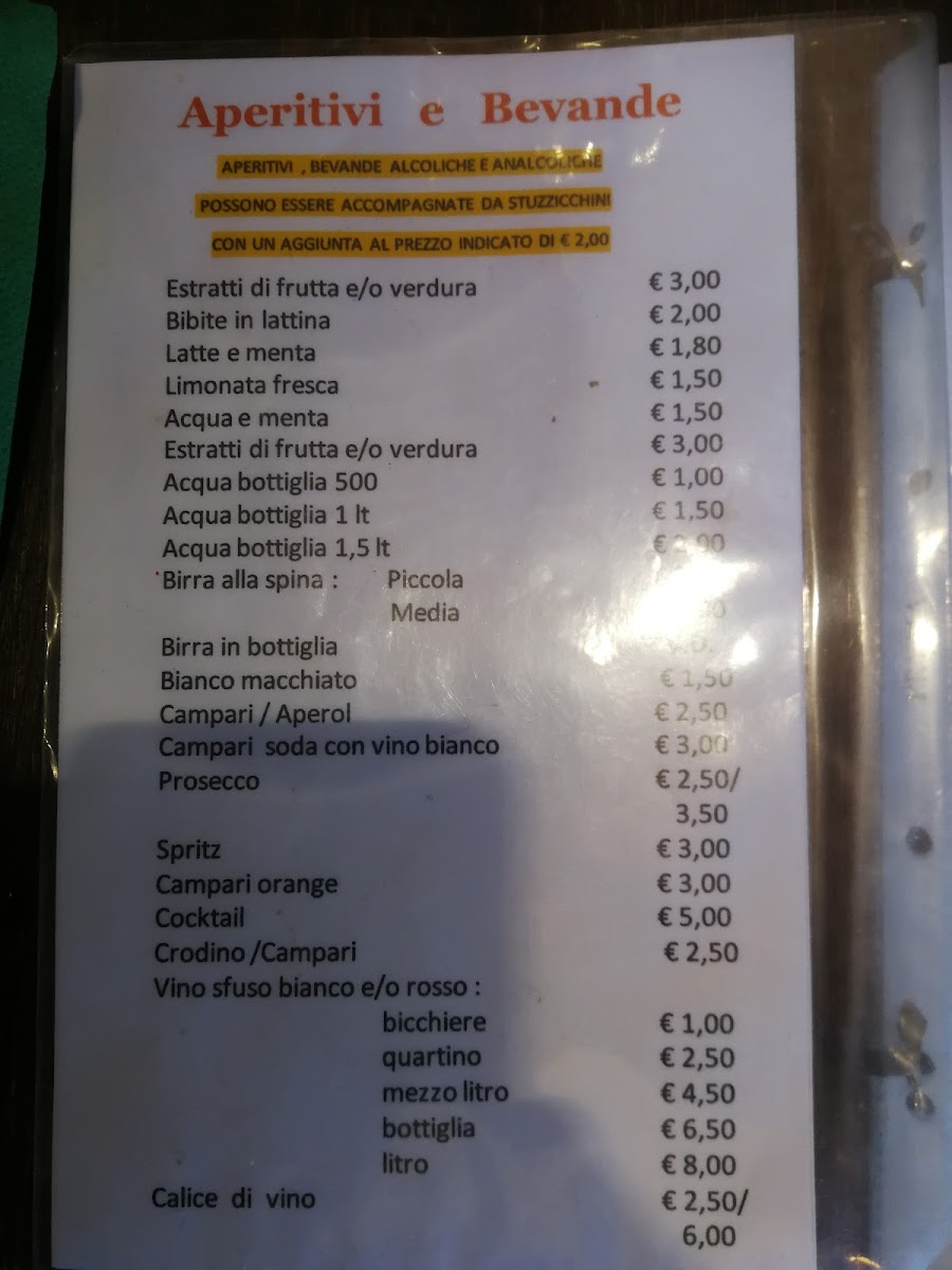 Bar con ristoro caret dal furnacc Photo Menu 6