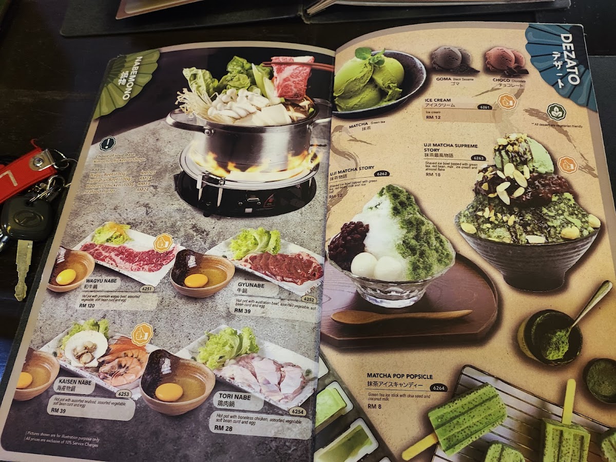Izakaya Japanese Restaurant Photo Menu 5
