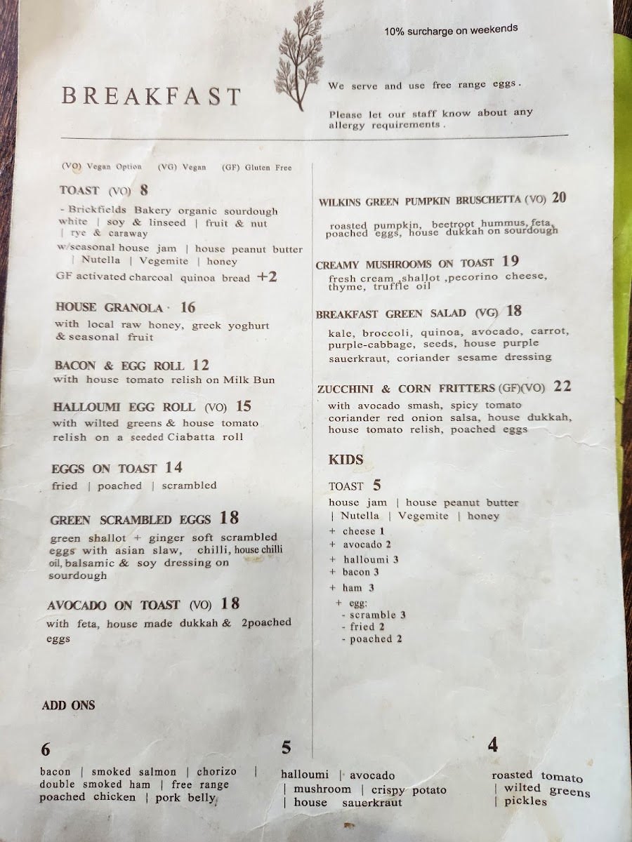 Bespoke and Grind Photo Menu 1