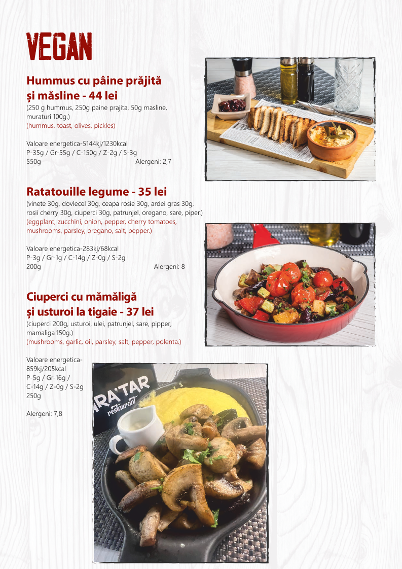 Gra’tar restaurant Photo Menu 5