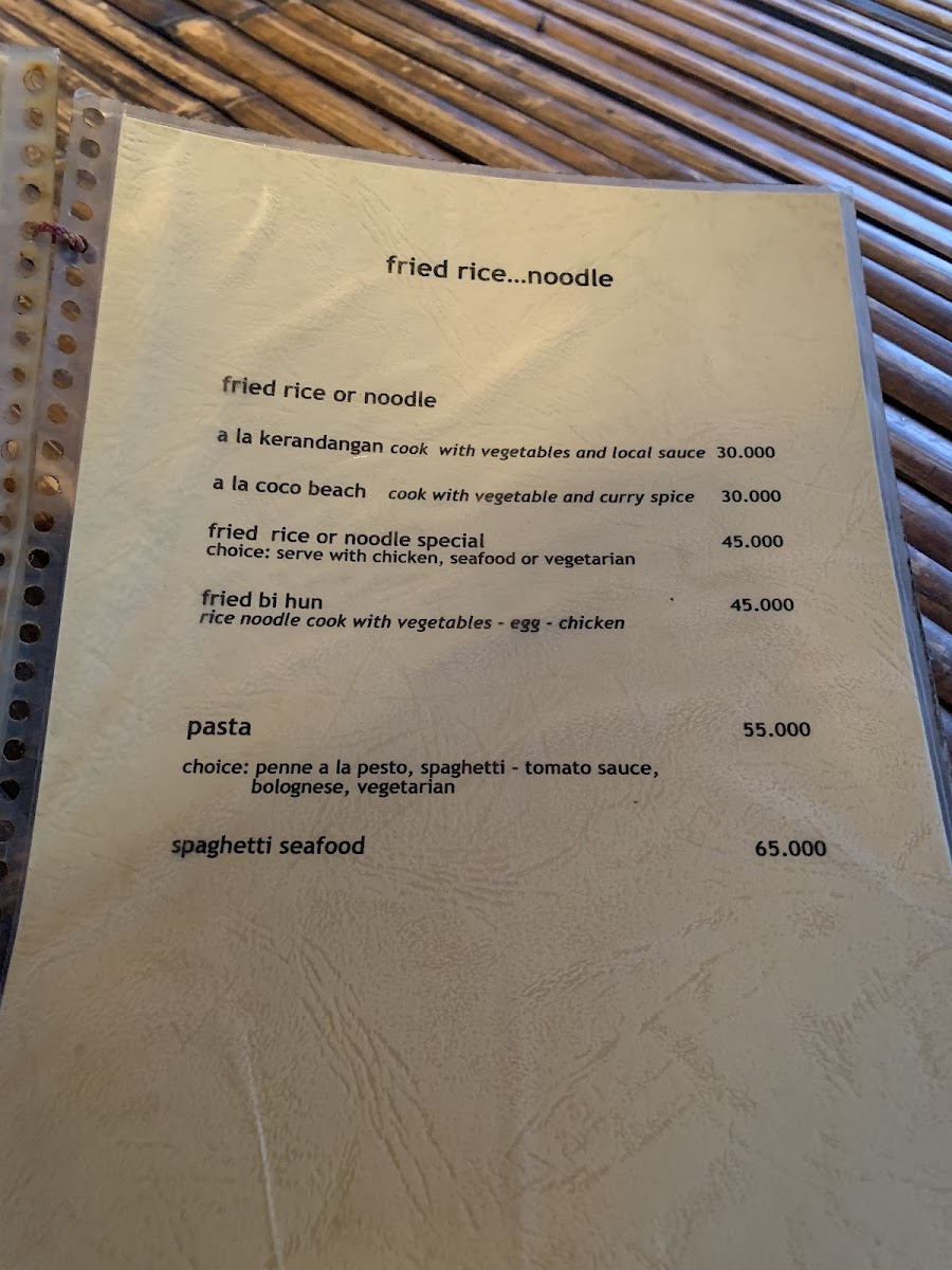 Coco beach restaurant Photo Menu 6