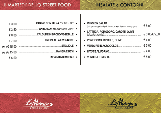 Lo Monaco Altra Cucina Photo Menu 4