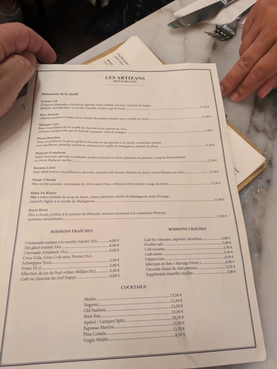 Bistro les Artizans Photo Menu 5