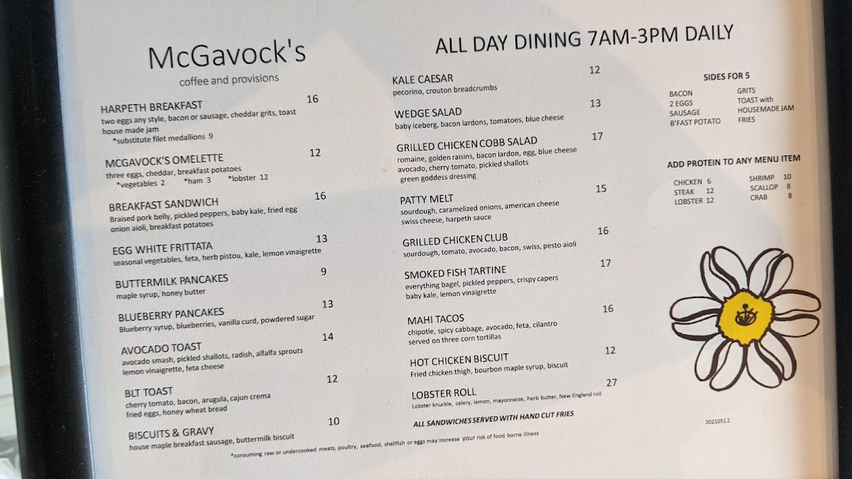 McGavock's Coffee Bar & Provisions Photo Menu 1