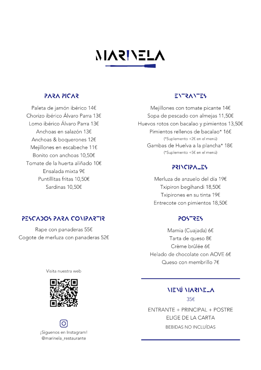Restaurante Mariñela Photo Menu 3