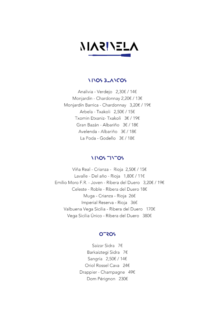 Restaurante Mariñela Photo Menu 5