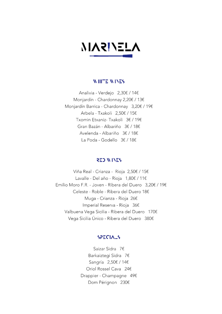 Restaurante Mariñela Photo Menu 8