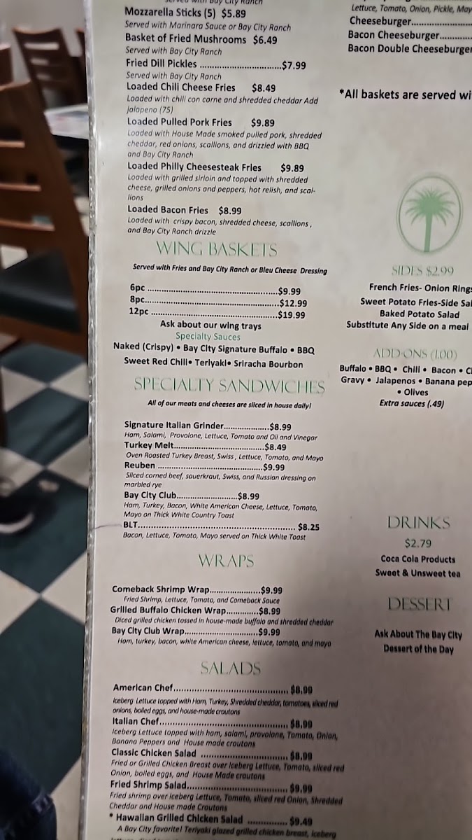 Bay City Grill Photo Menu 2