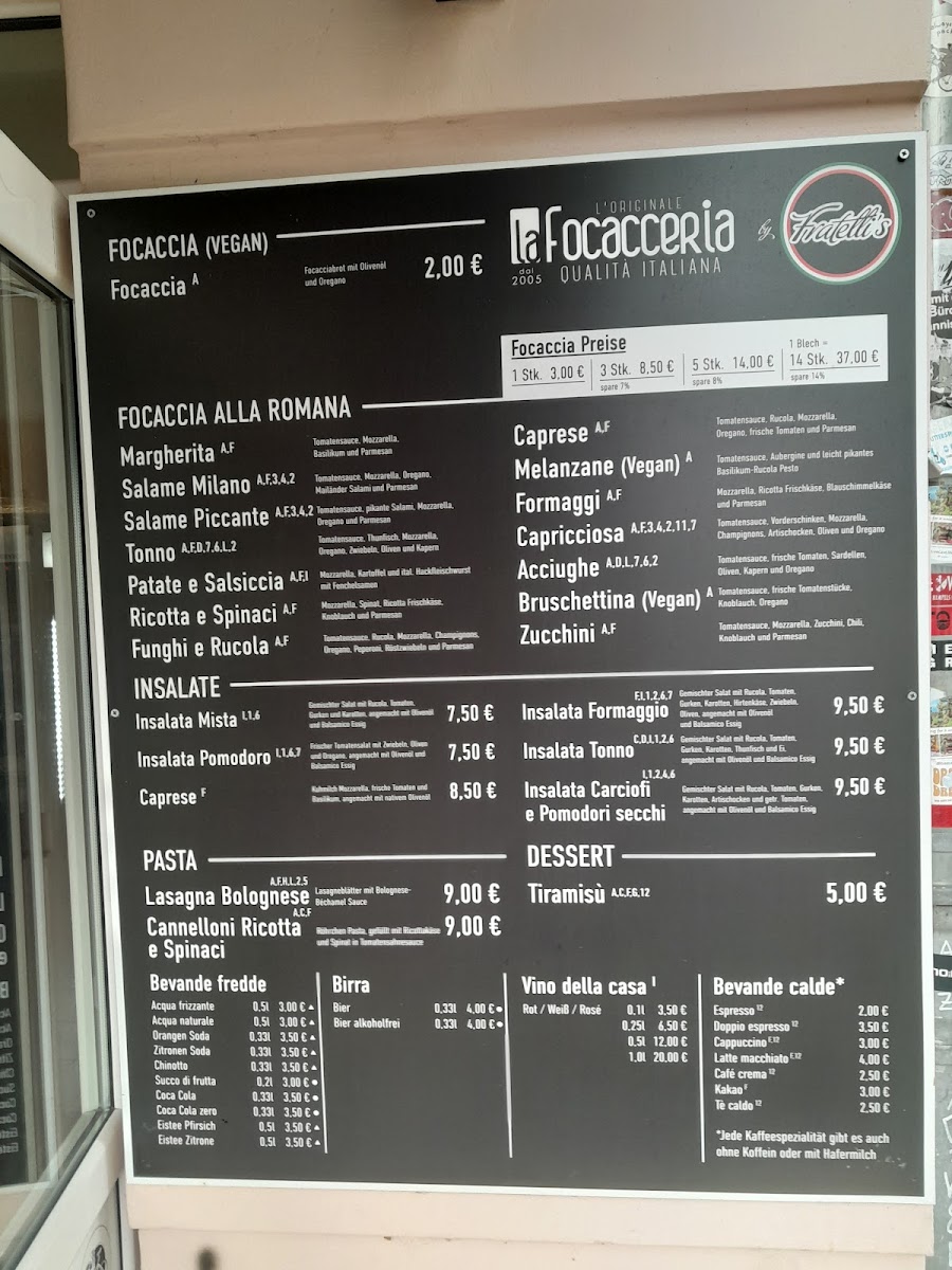 La Focacceria Photo Menu 3