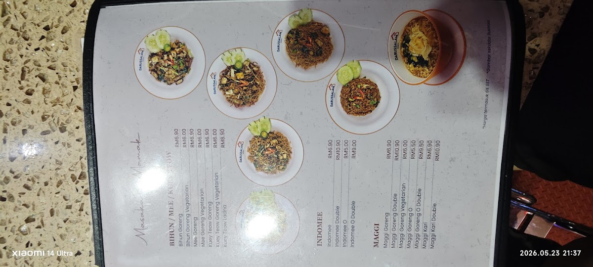 Restoran Darussalam • Subang Jaya Photo Menu 1