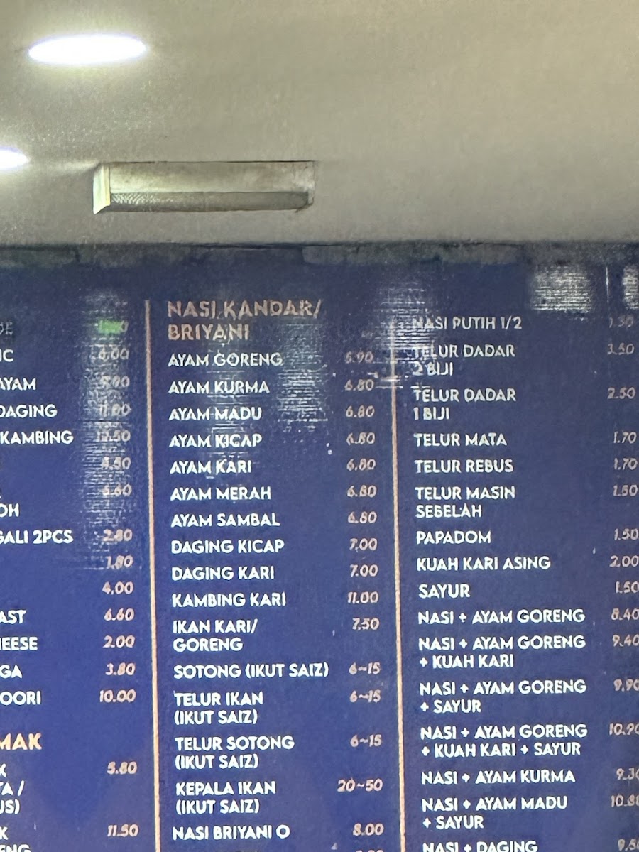 Restoran Darussalam • Subang Jaya Photo Menu 10