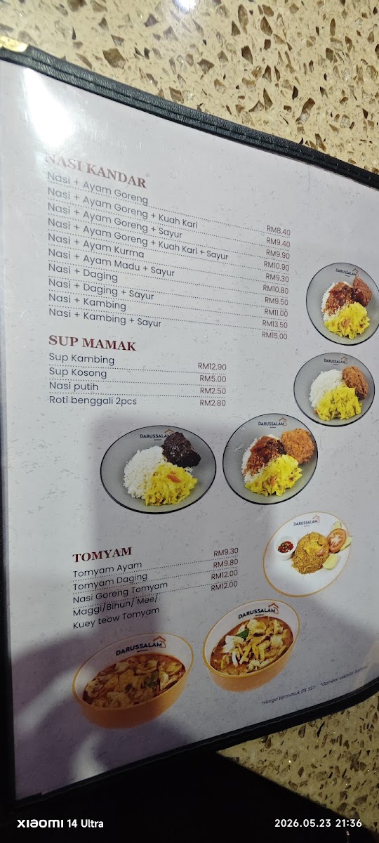 Restoran Darussalam • Subang Jaya Photo Menu 8