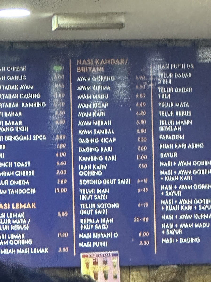 Restoran Darussalam • Subang Jaya Photo Menu 9