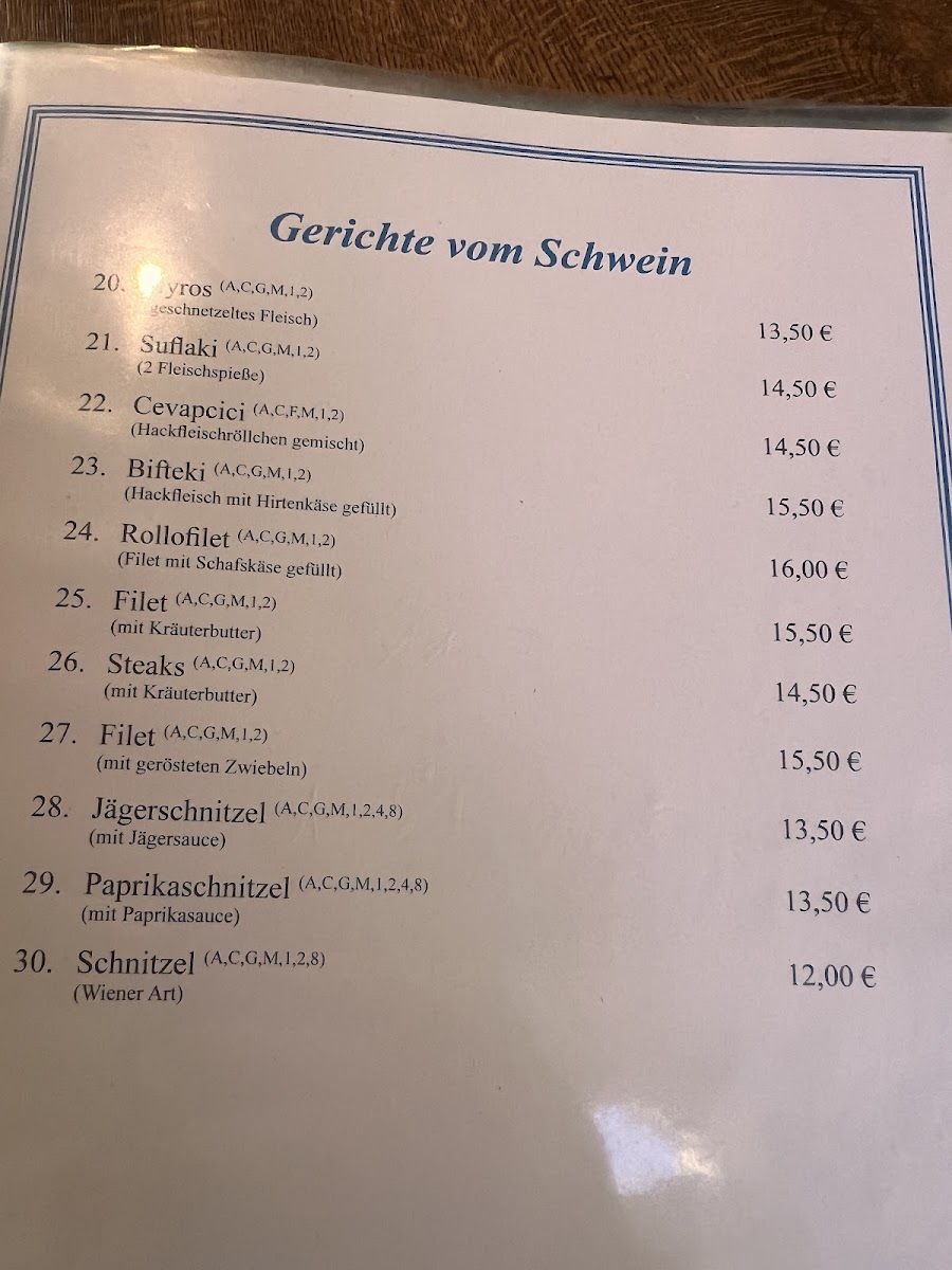 Gasthaus Meinecke Photo Menu 1