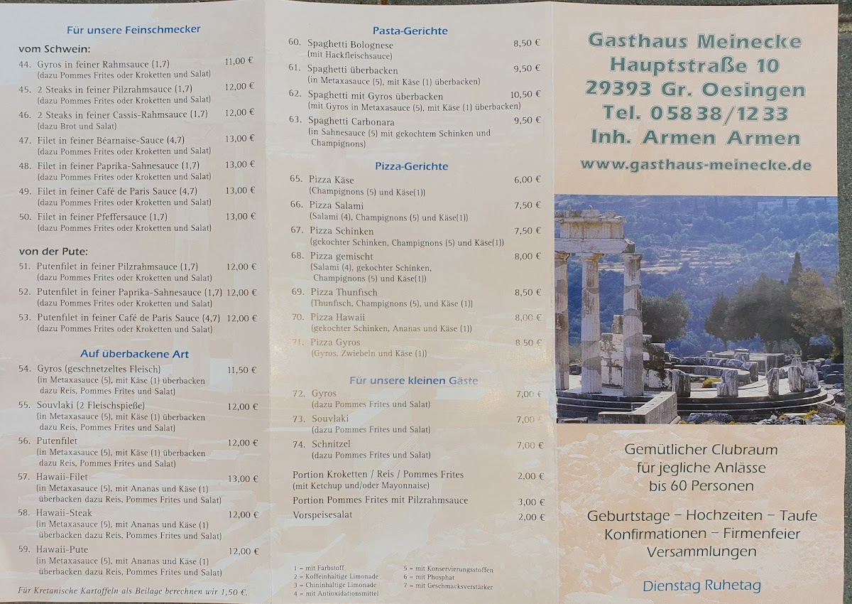 Gasthaus Meinecke Photo Menu 2
