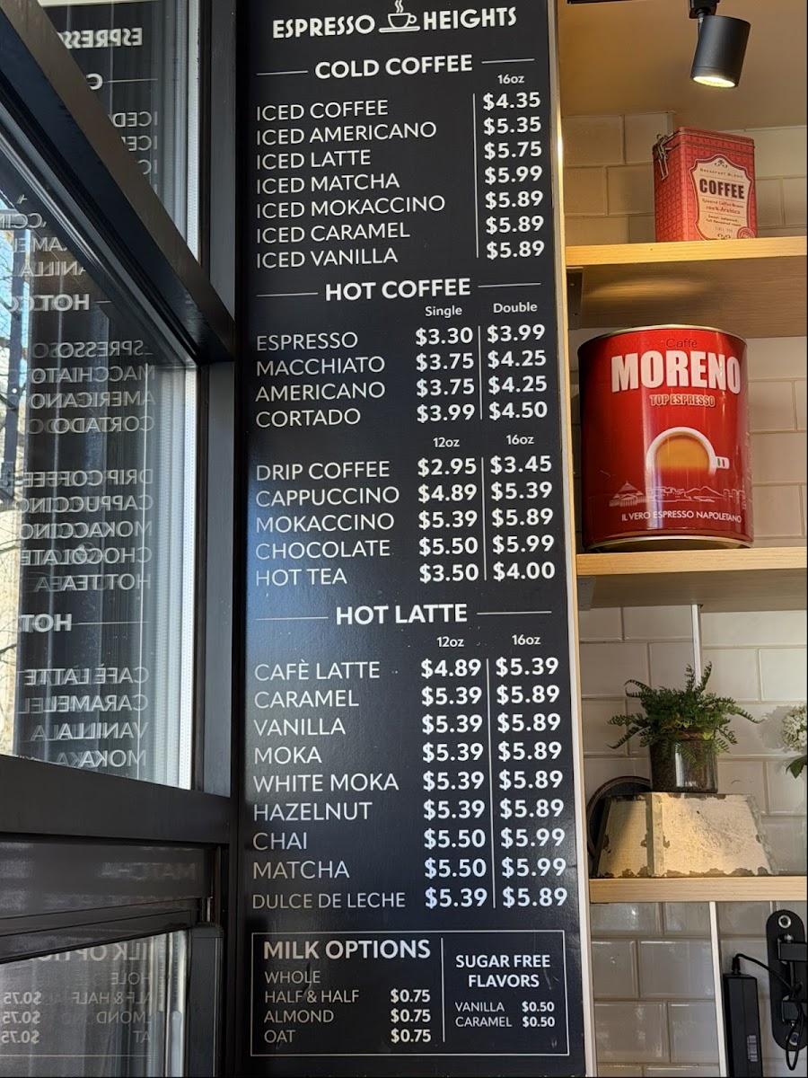 Espresso Heights Photo Menu 4