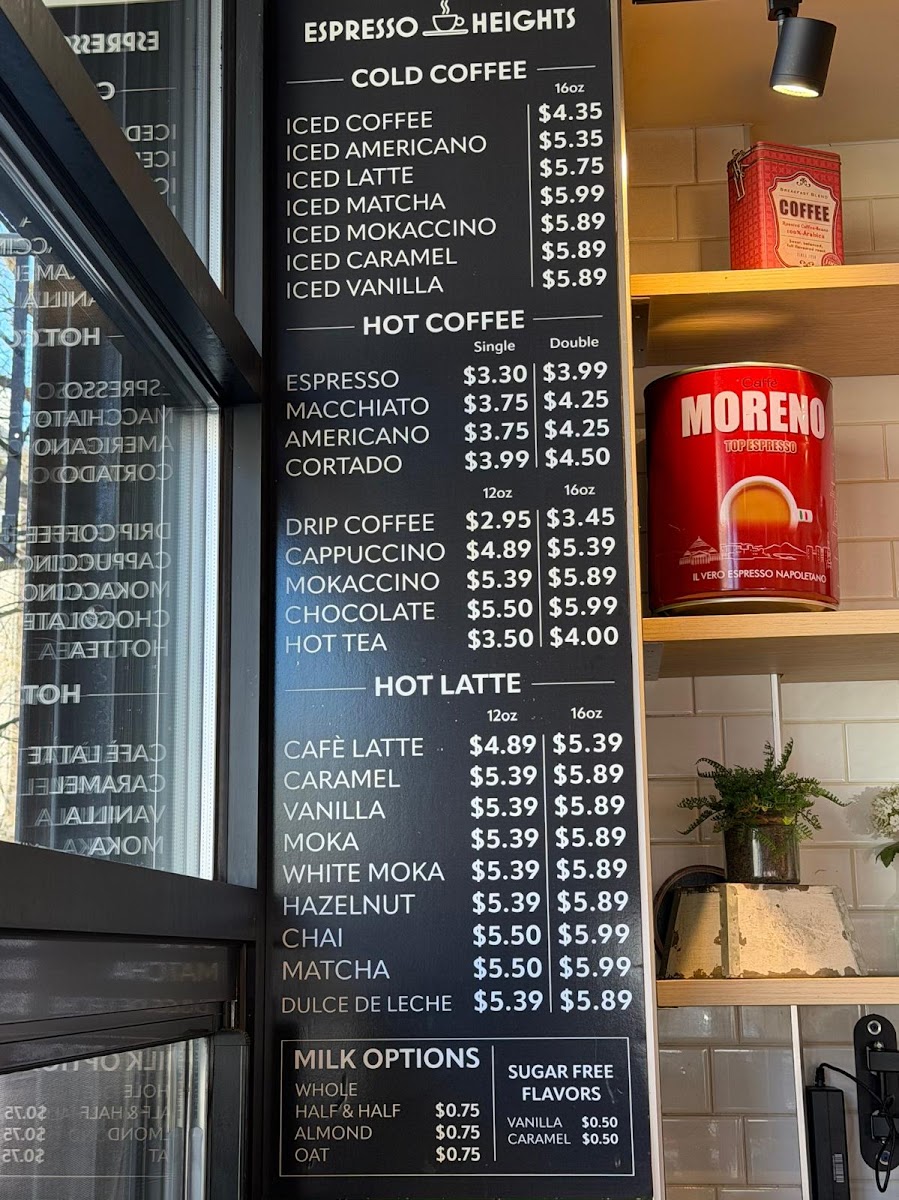 Espresso Heights Photo Menu 5