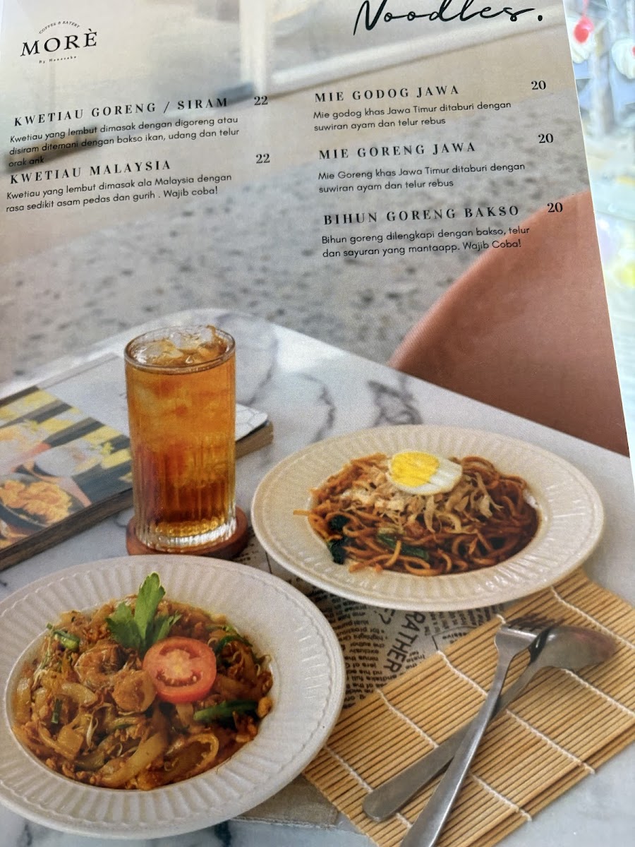 Morè Coffee and Eatery by Hanacake Photo Menu 1