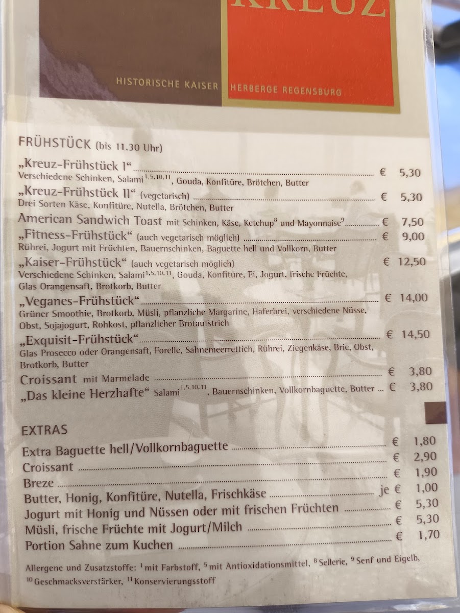 Cafe Goldenes Kreuz Photo Menu 1