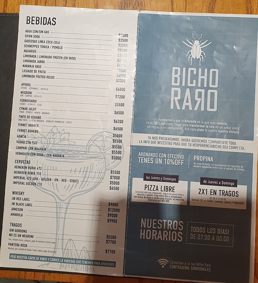 Bicho Raro Photo Menu 2