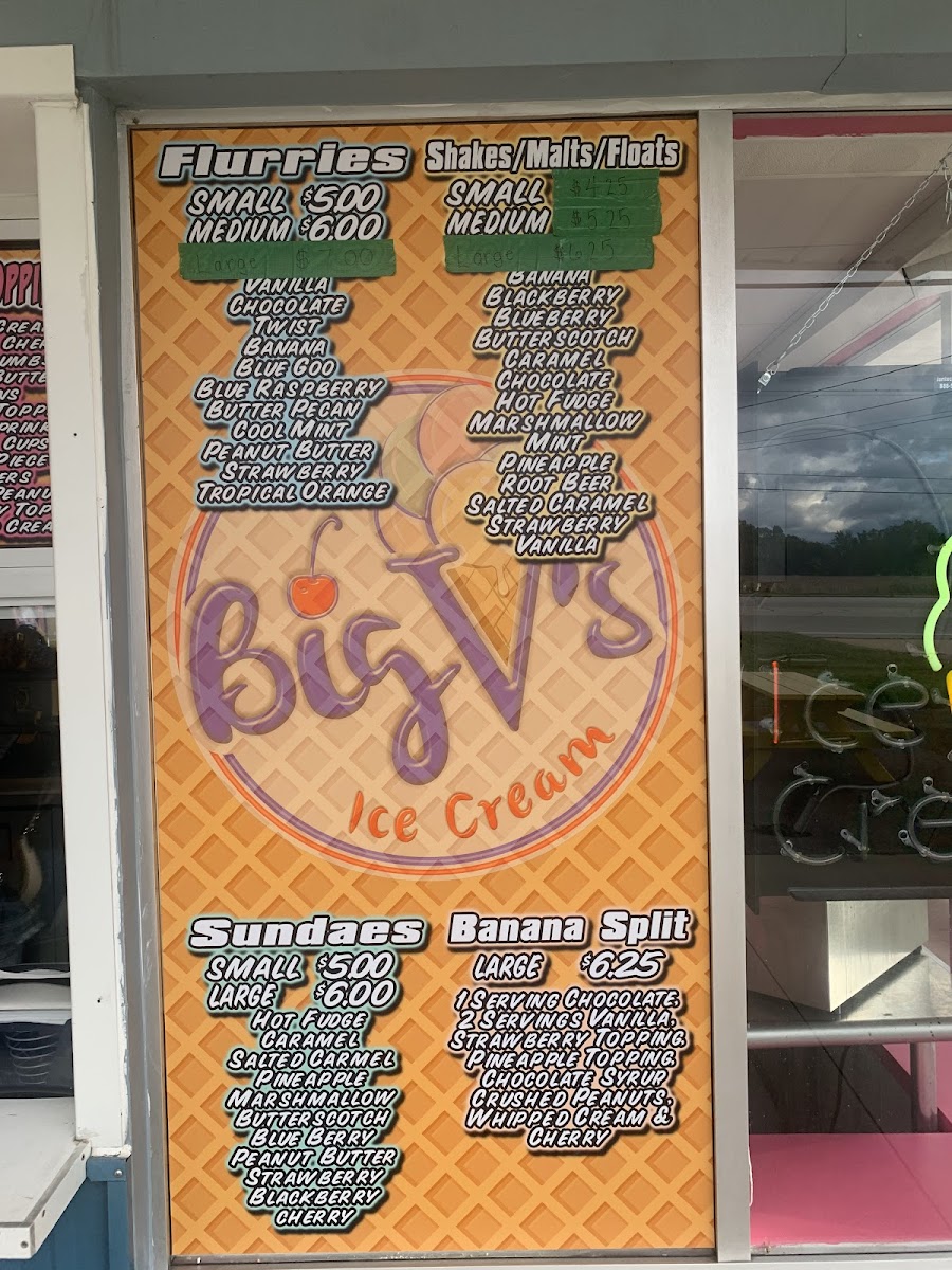 Big V's Ice Cream LLC Photo Menu 4