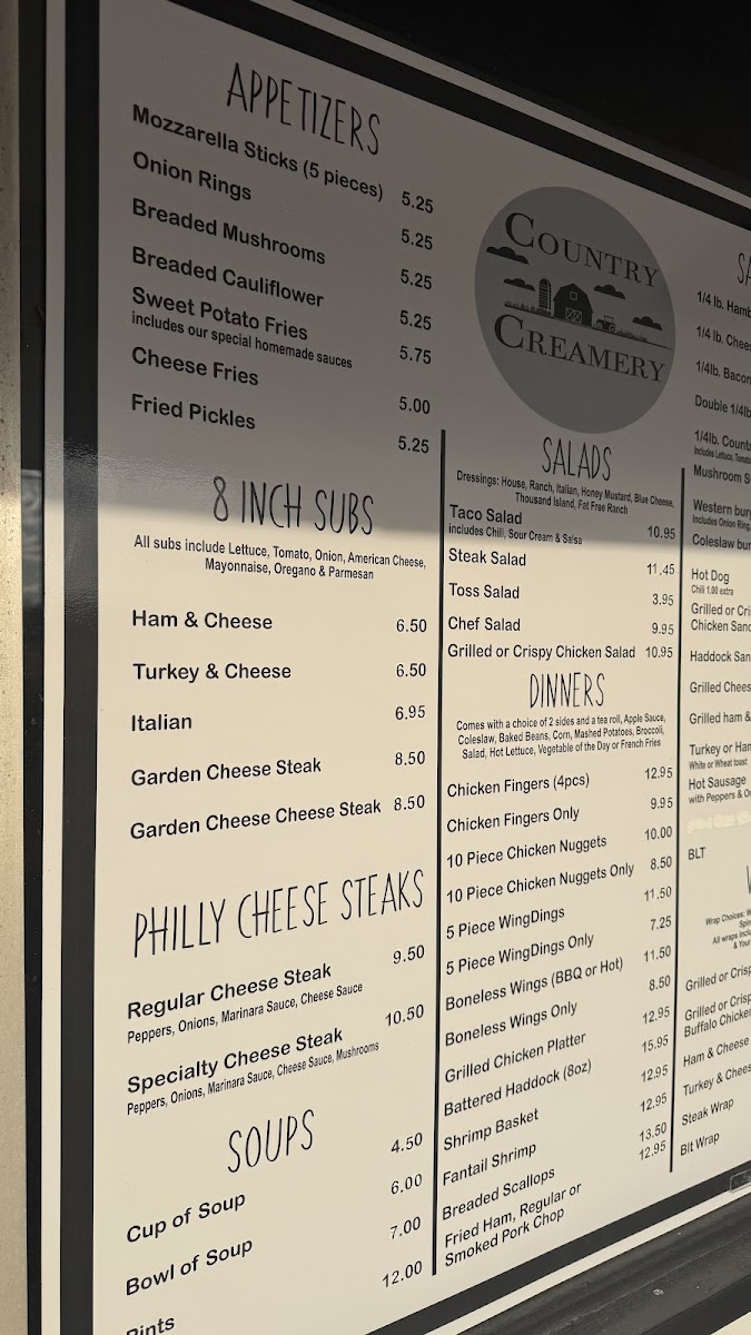 Country Creamery Photo Menu 4