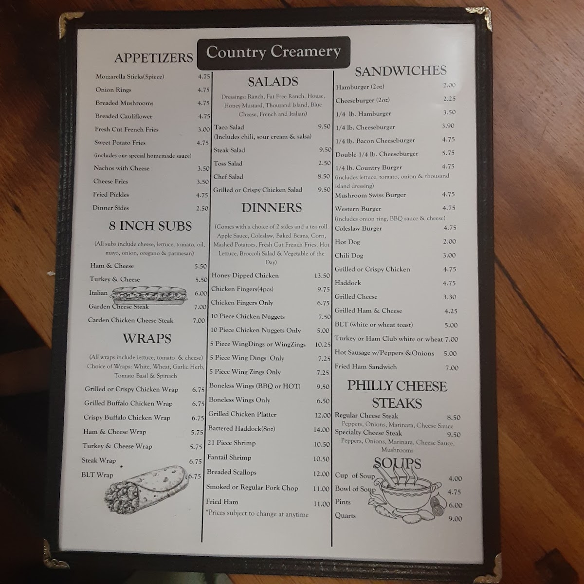 Country Creamery Photo Menu 7