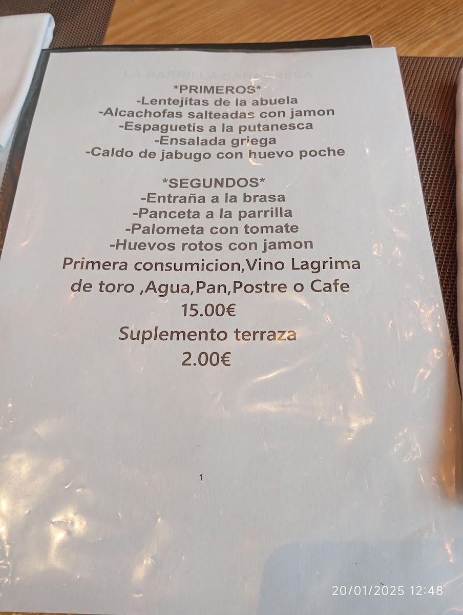 La Parrilla Sanabresa Photo Menu 2
