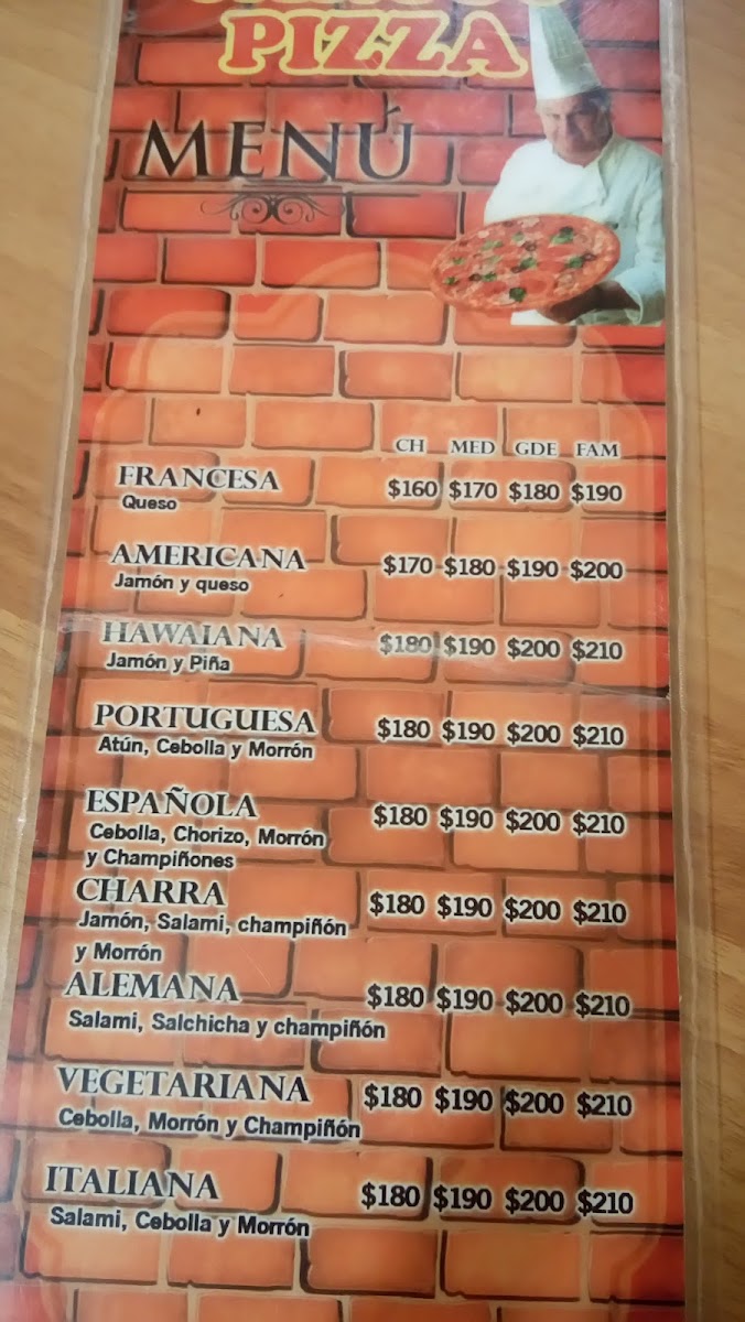 Caruso Pizzas Photo Menu 2
