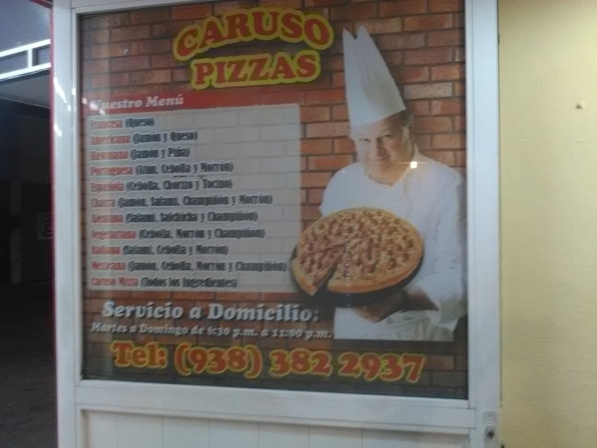 Caruso Pizzas Photo Menu 4
