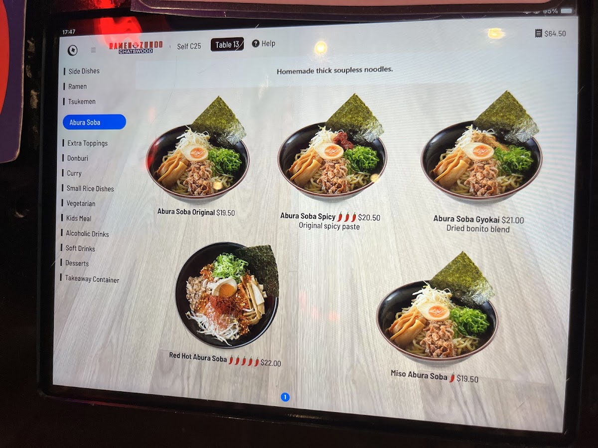 Ramen Zundo Chatswood Photo Menu 10