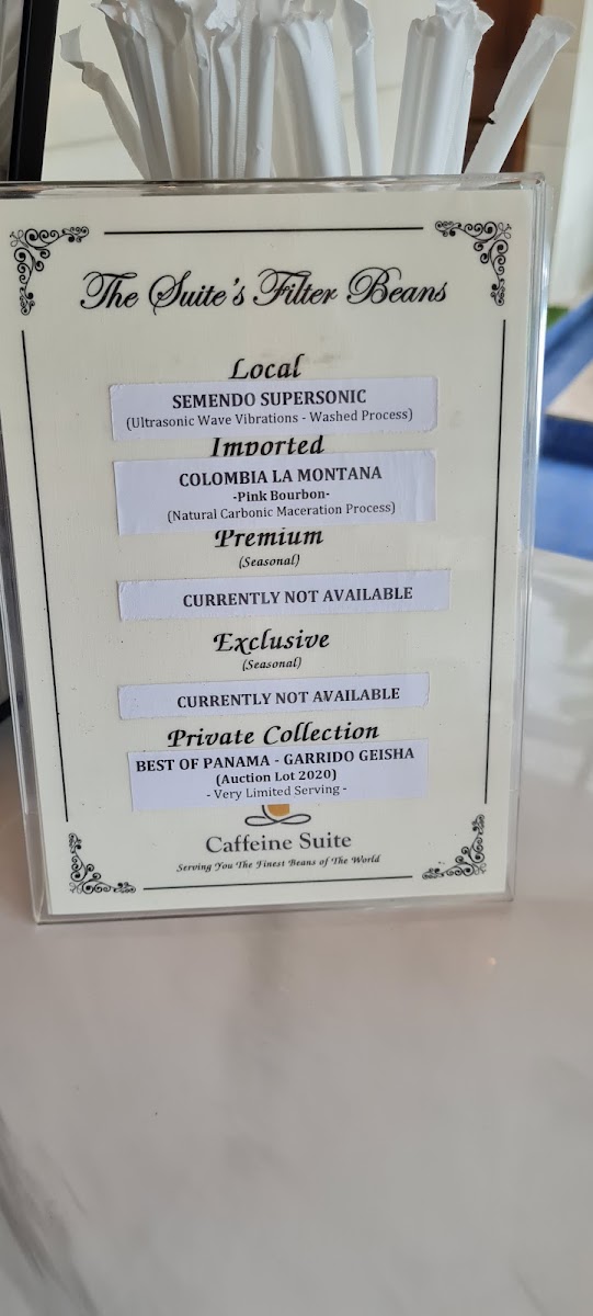 Caffeine Suite Photo Menu 5