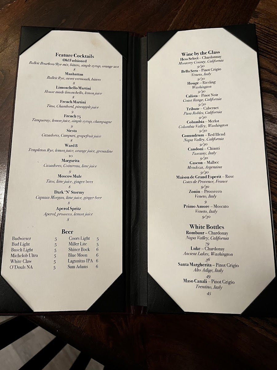 Eldora Social Club Photo Menu 1