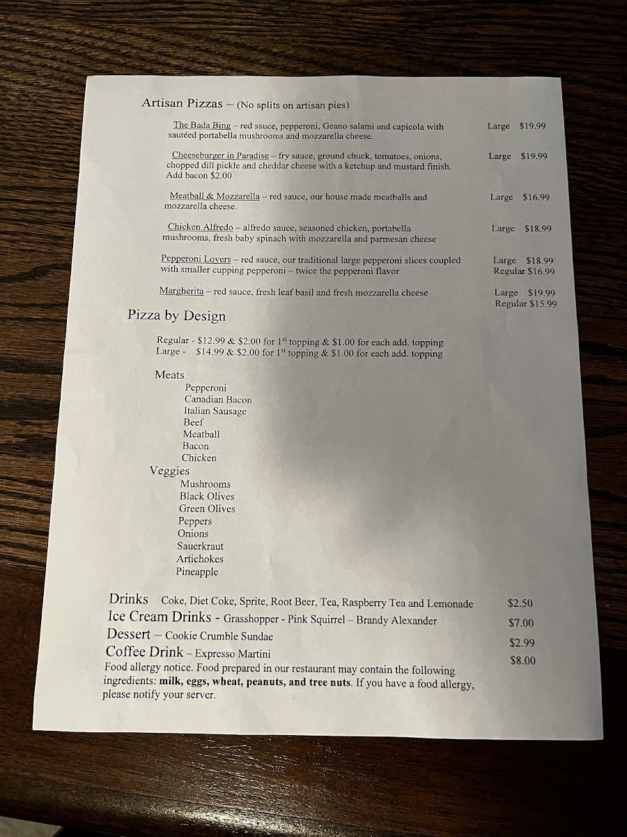 Eldora Social Club Photo Menu 5