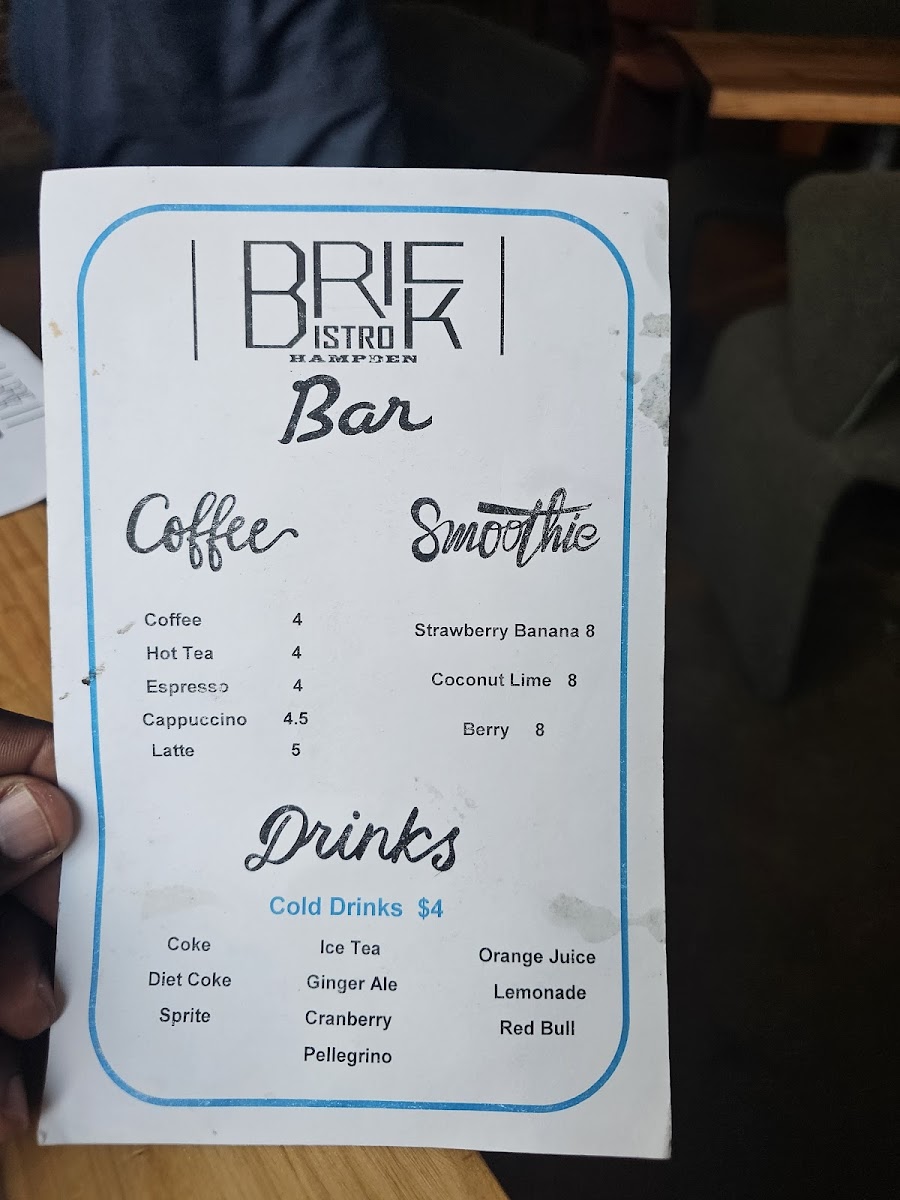 Brick Bistro Hampden Photo Menu 4