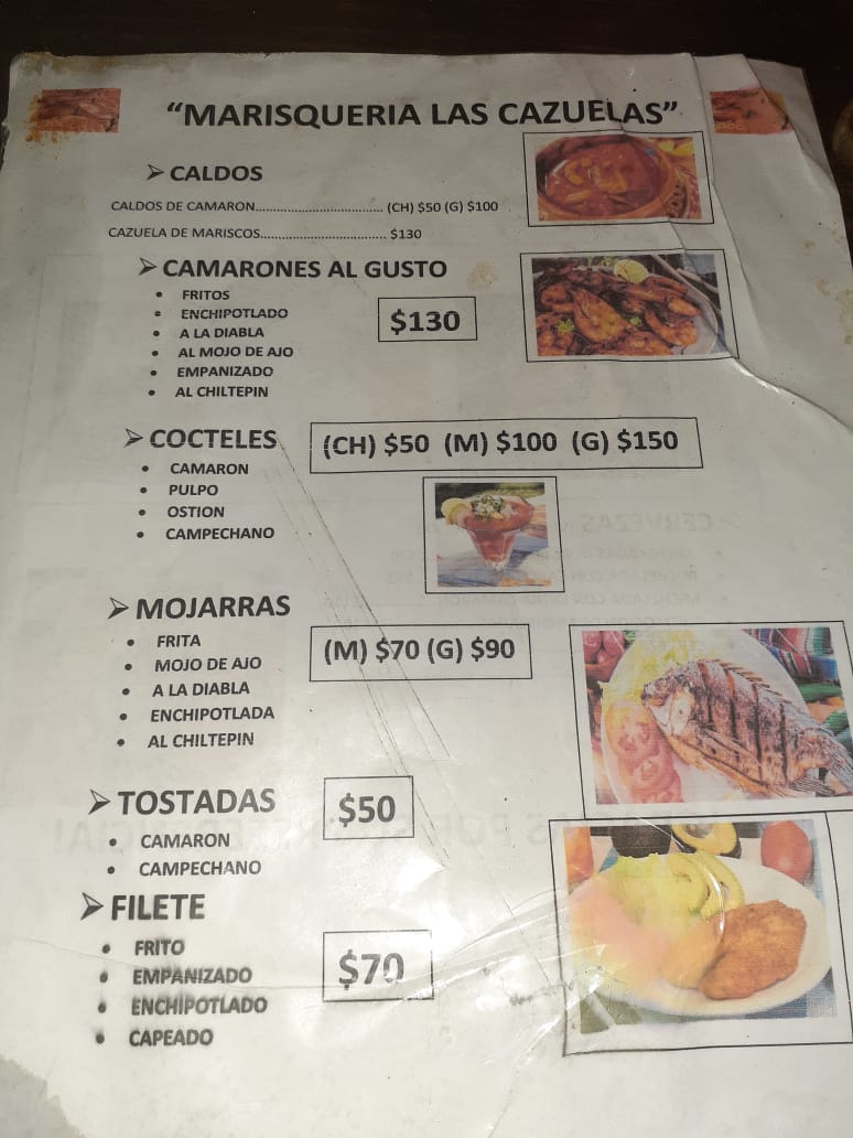 Marisqueria las Cazuelas Photo Menu 1