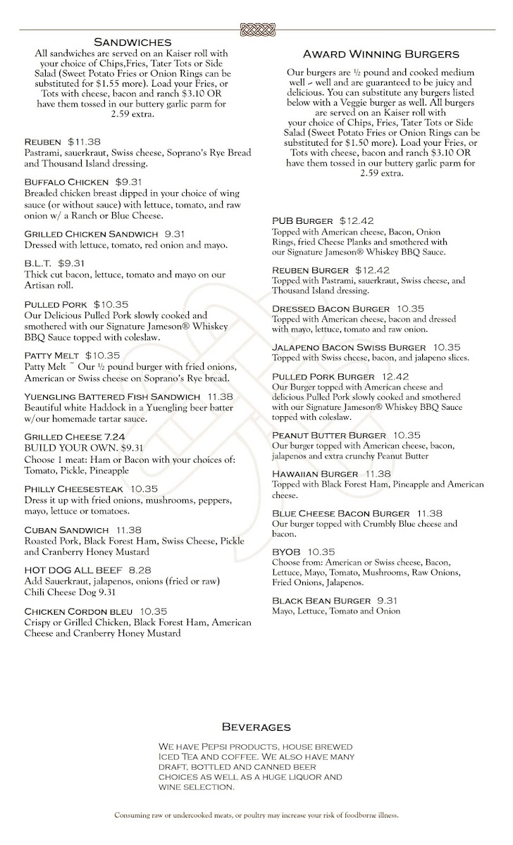 Broad Street Pub Photo Menu 1