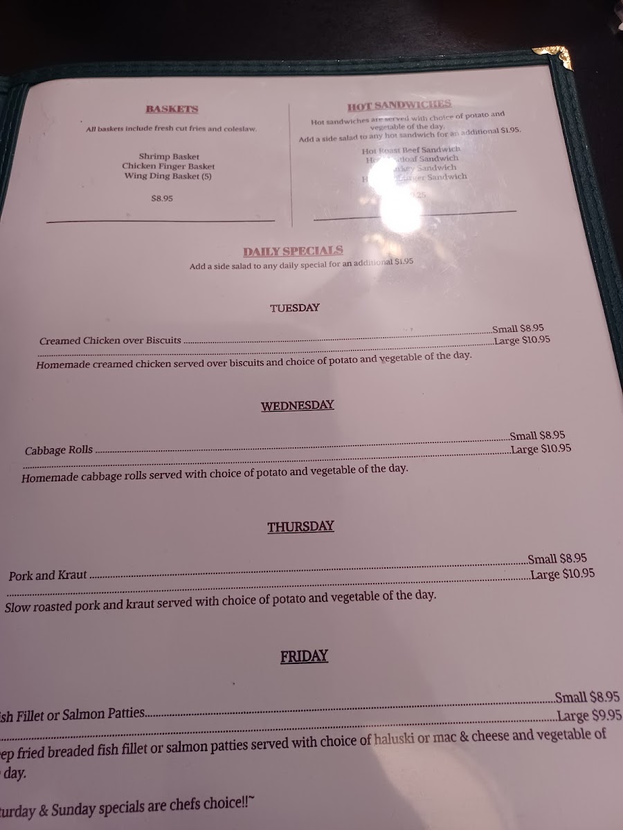 B & B Family Diner Photo Menu 6
