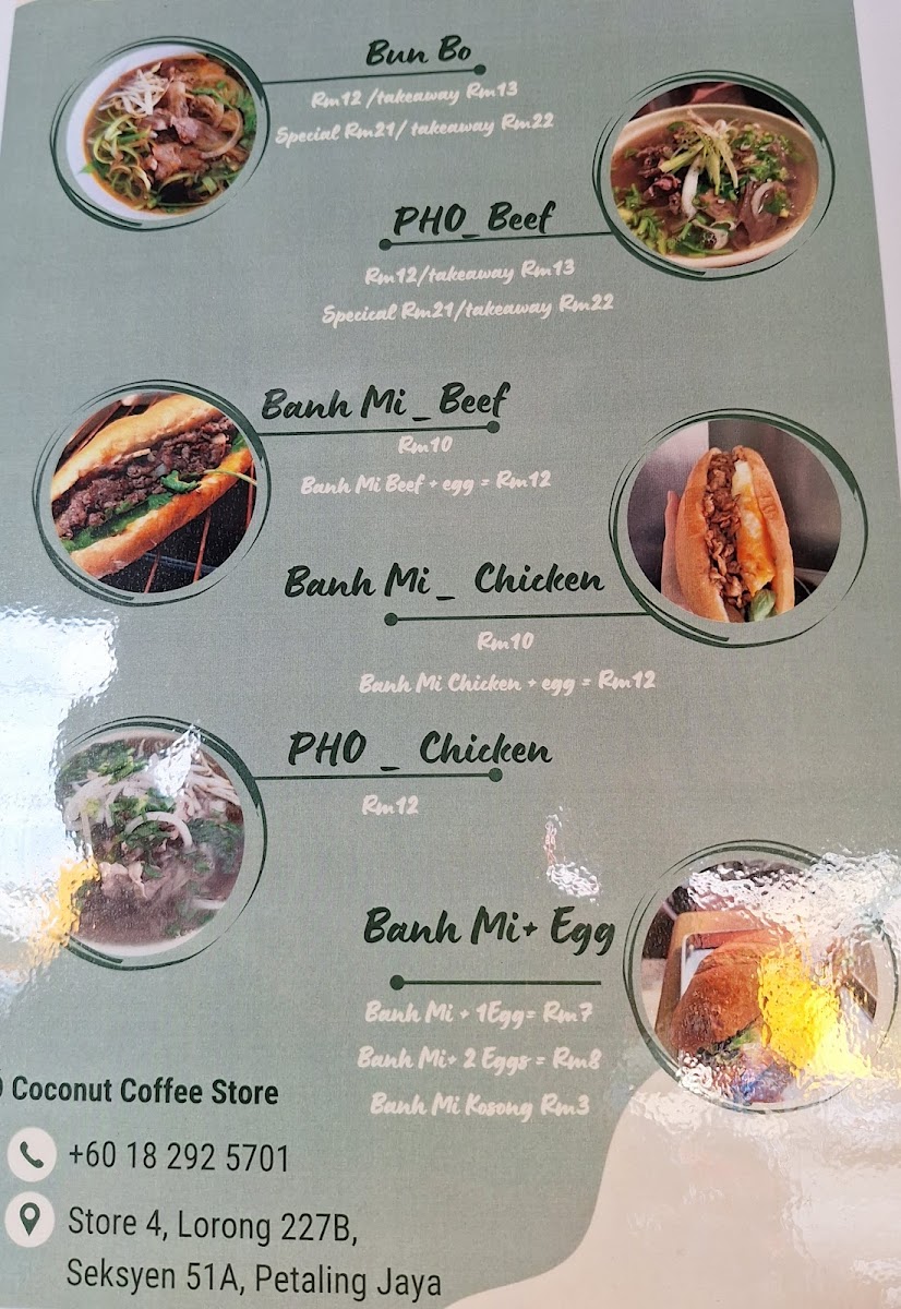 GIÓ Coconut Coffee Store Photo Menu 1