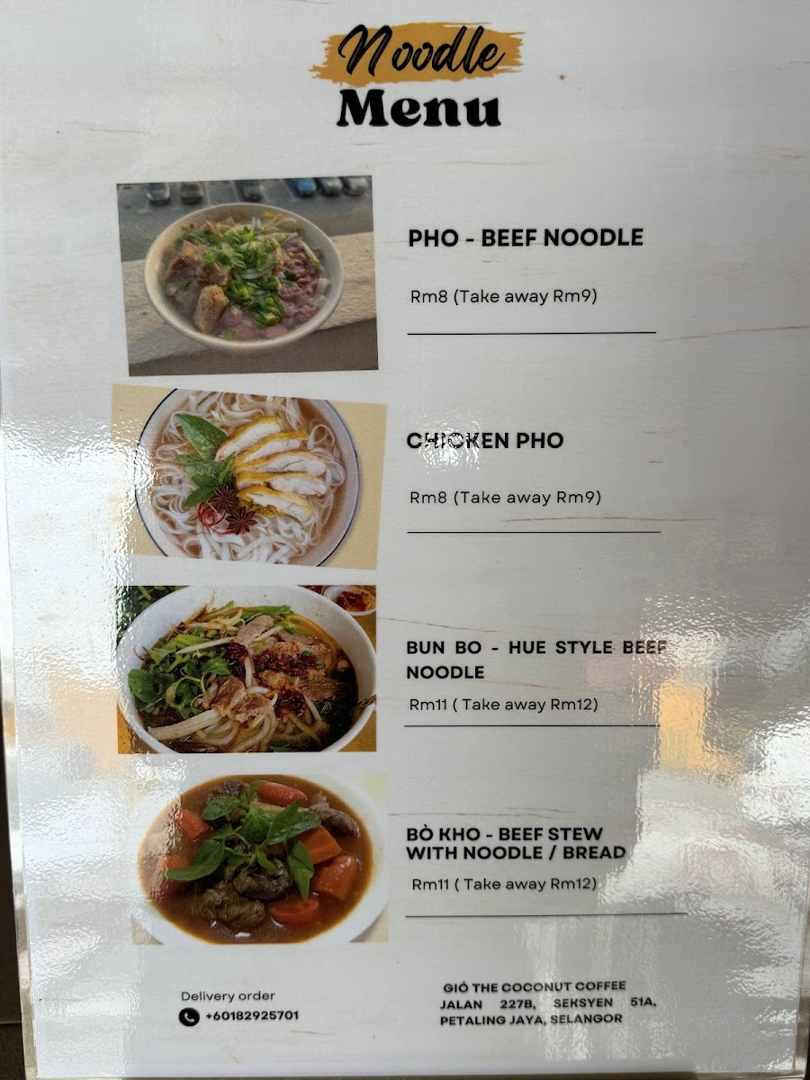 GIÓ Coconut Coffee Store Photo Menu 9