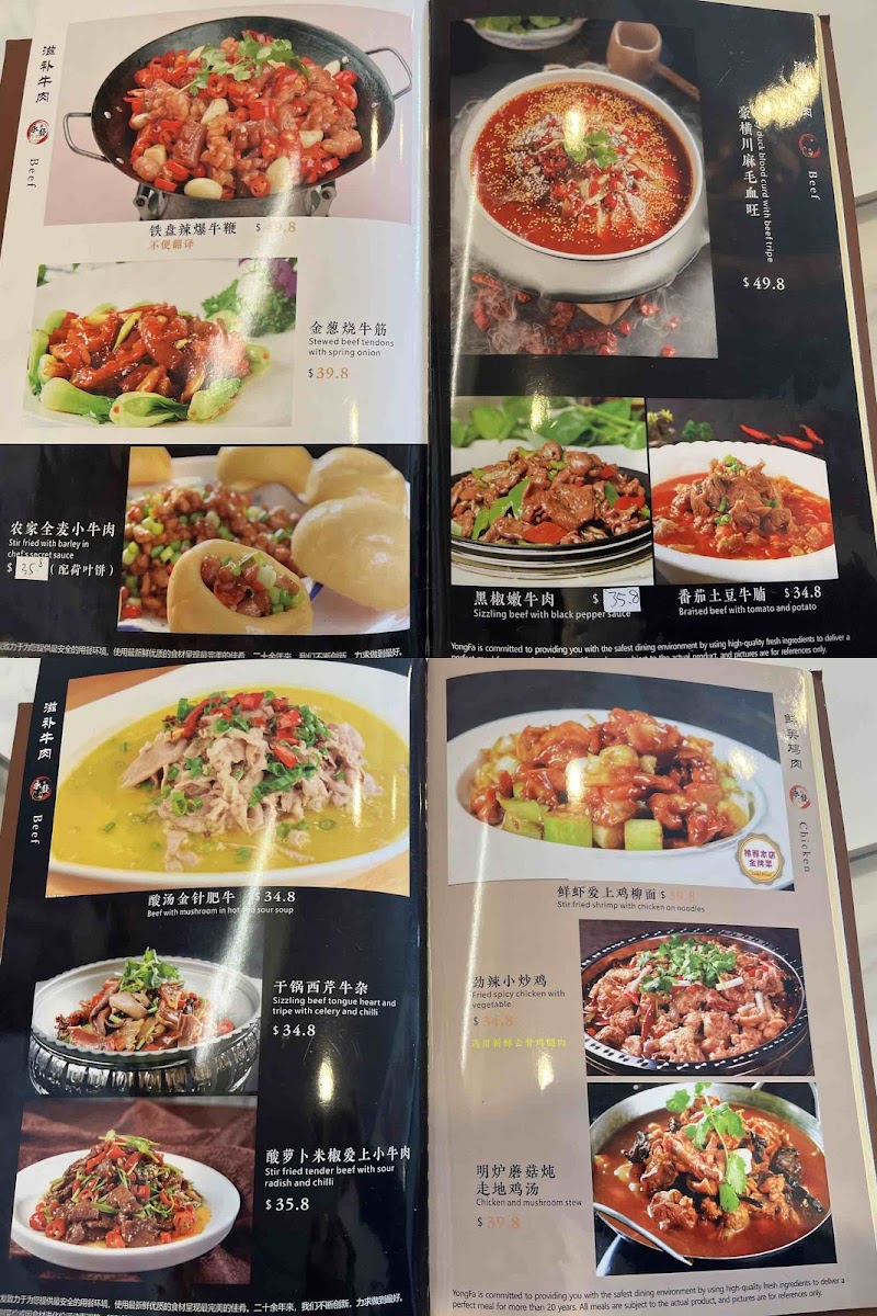 永发饭店总店Yong Fa Restaurant Photo Menu 8