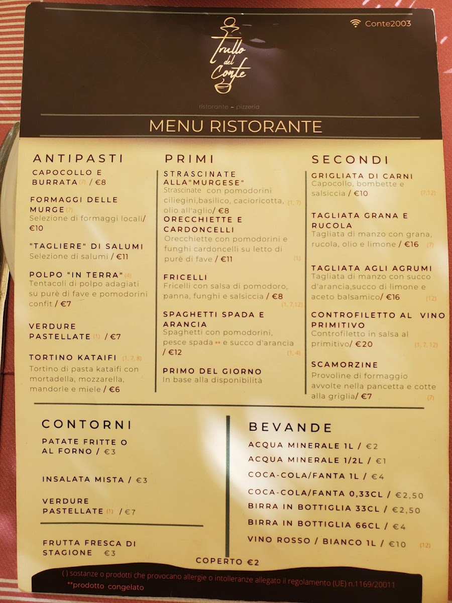 Trullo del Conte Ristorante Pizzeria Photo Menu 1