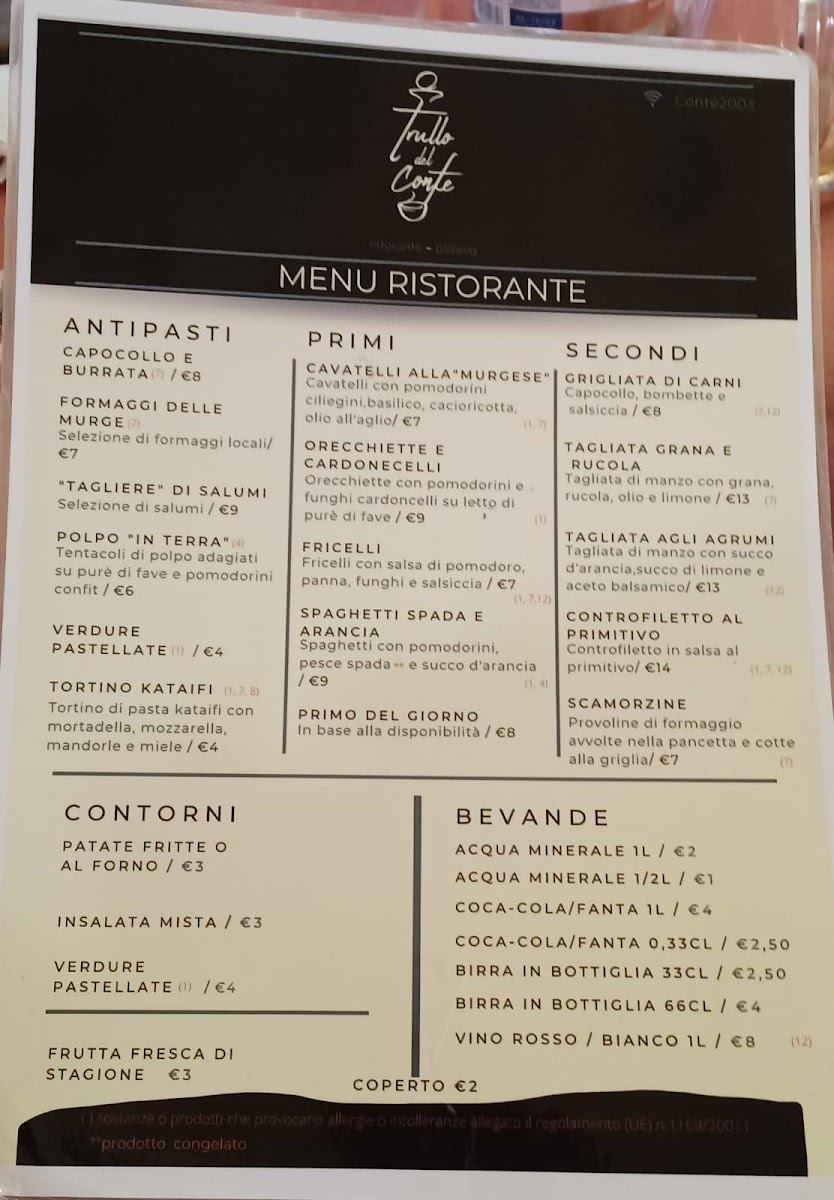 Trullo del Conte Ristorante Pizzeria Photo Menu 2